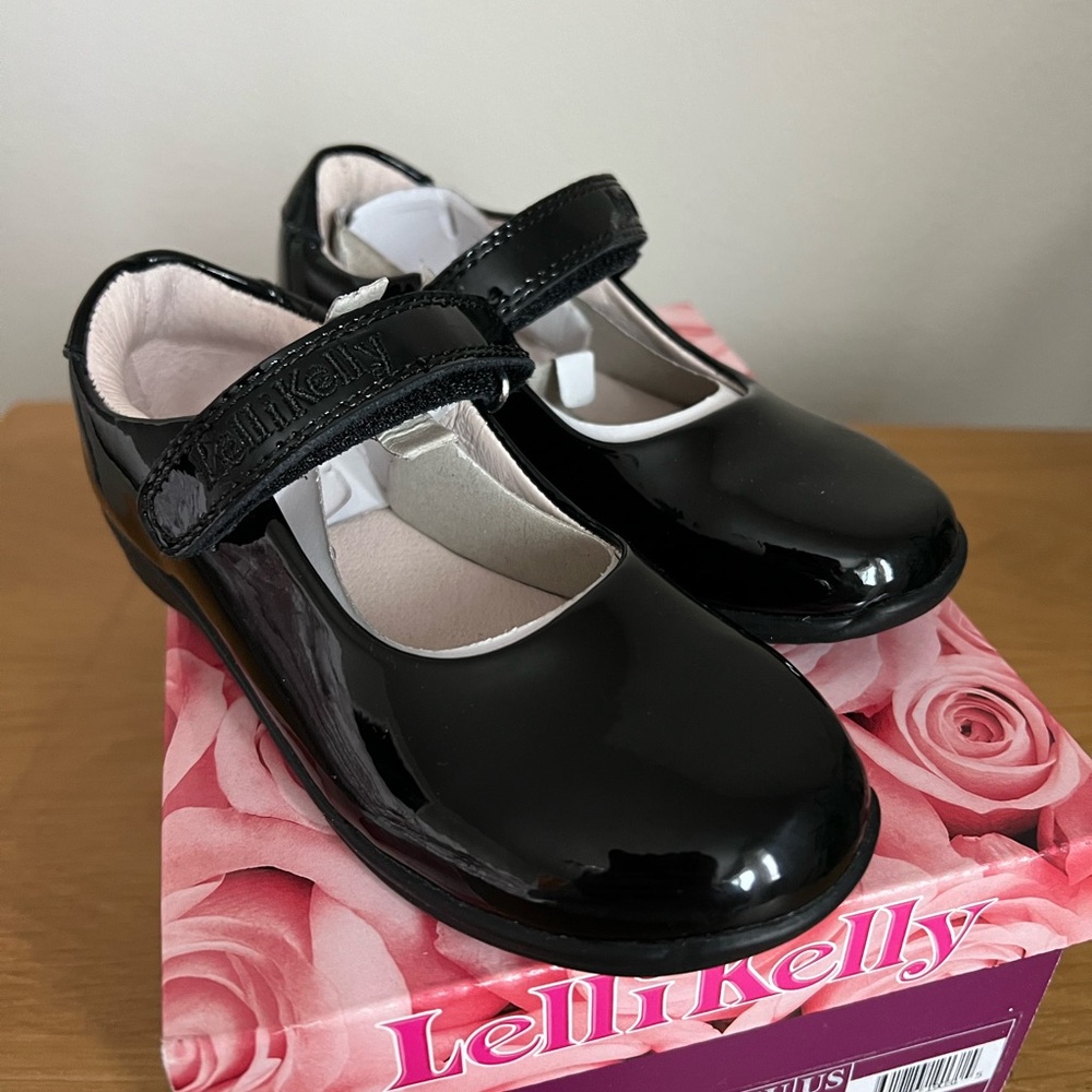 Lelli Kelly Leather Classic School Dolly Mary Jane Black 9 Toddler